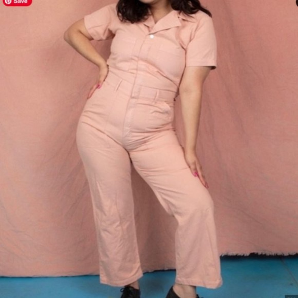 Big Bud Press - Dusty rose short sleeve jumpsuit - M